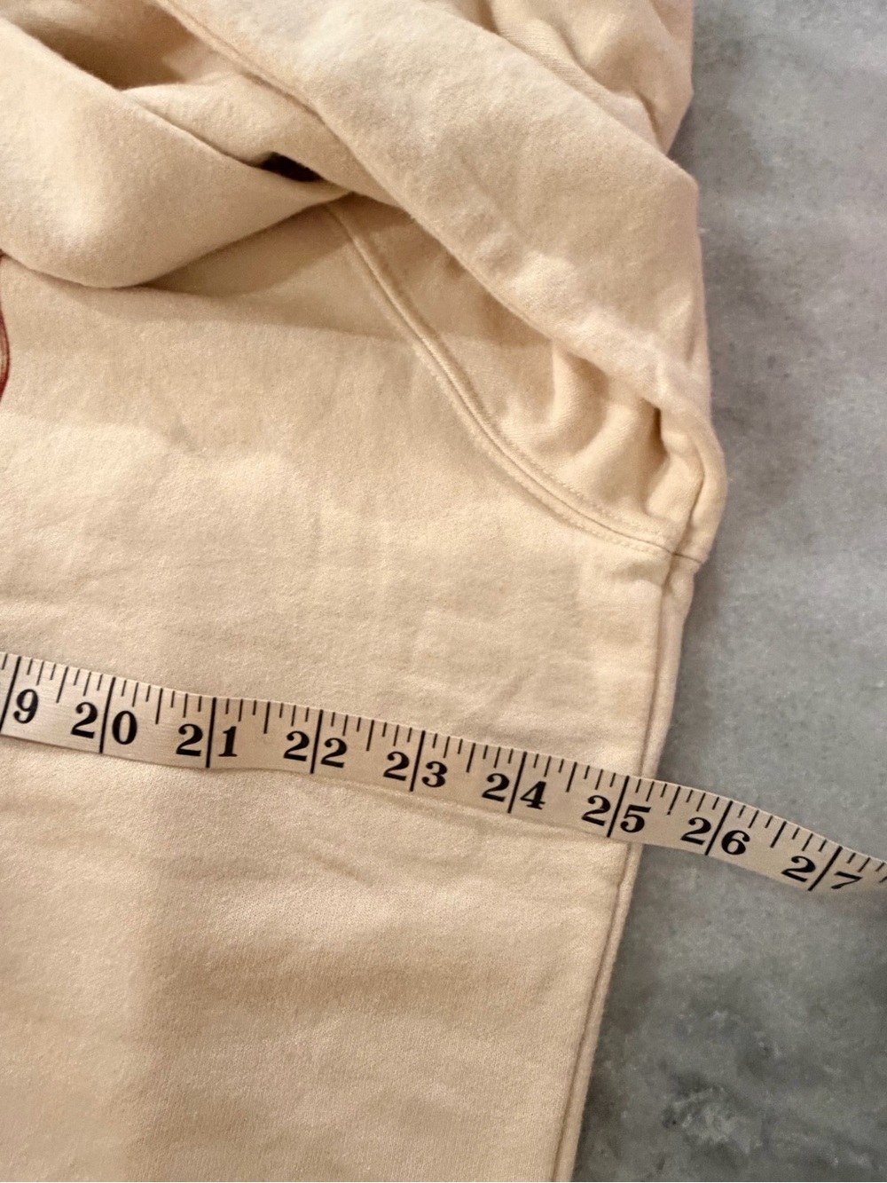 NWOT Maeve Anthropologie Size XL Dog Gift Bow Graphic Sweatshirt Beige Gold - Picture 9 of 10